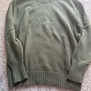 Carly Jean Los Angeles Men's Forest Green Crewneck Sweater